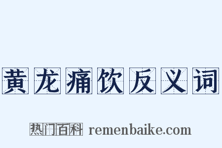 黄龙痛饮反义词是什么意思的图片